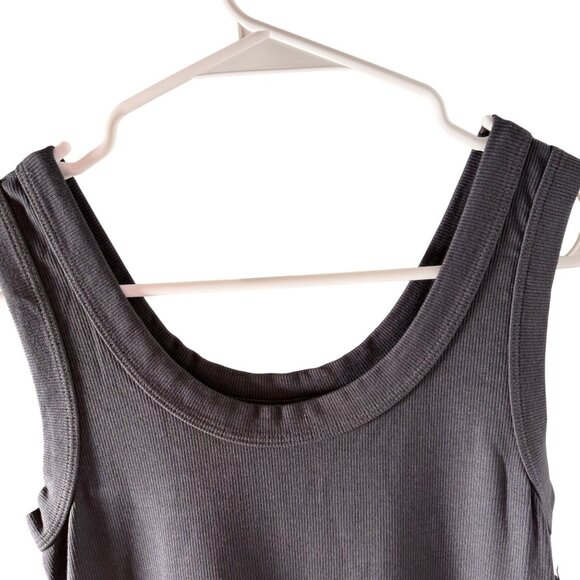 Spiritual Gangster Camille Rib Midi Dress Women's Size Medium in Dark Gray NWT! - Picture 4 of 5